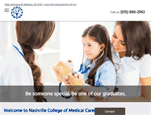 Tablet Screenshot of nashvillecollege.com